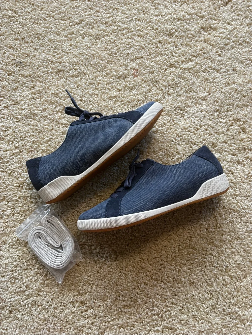 Dansko Olisa Navy Canvas Lace Up Comfort Sneakers EU‎ 40 US 9.5-10